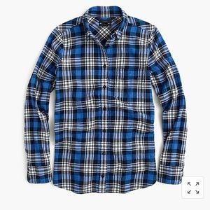 J. Crew flannel button down- boy style
